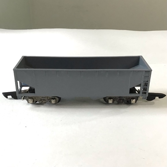Vintage American Flyer Two Bay Gray Hopper Train Car #640 S Gauge Early Trucks - Picture 1 of 10